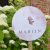 Tuinbord geboorte