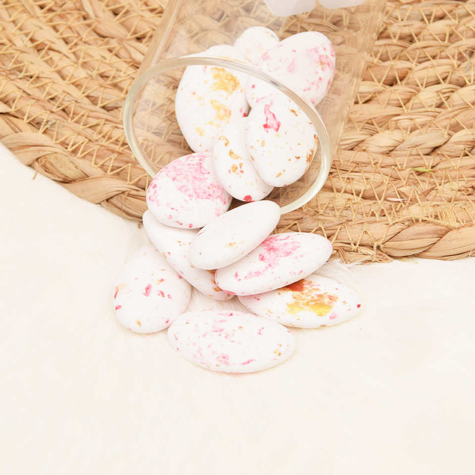 Dragees - PC roos goud marmer