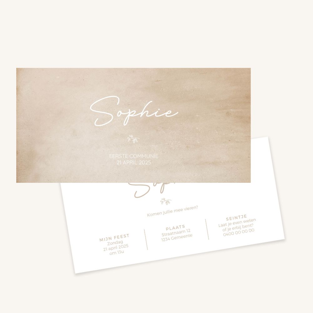 Uitnodiging - collectie Sophie