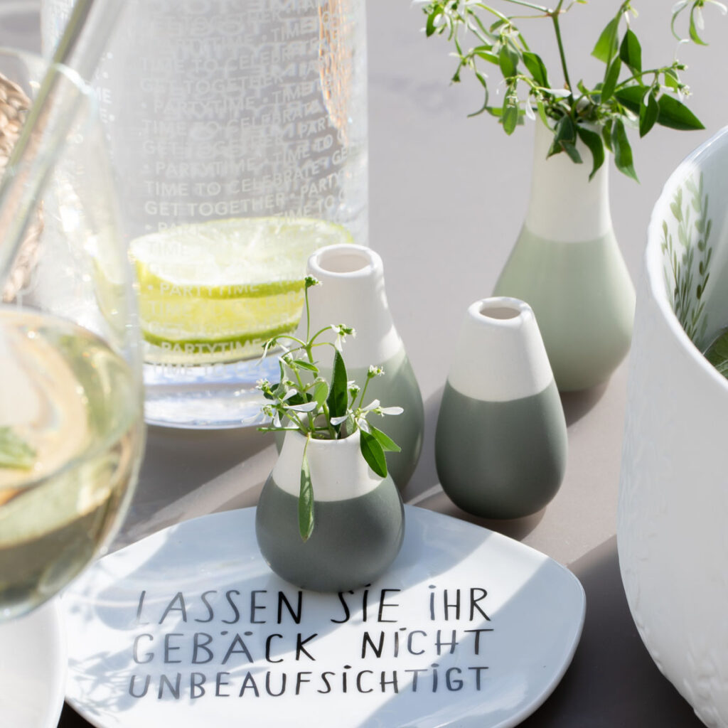 Mini vaasjes set groen - Afbeelding 2