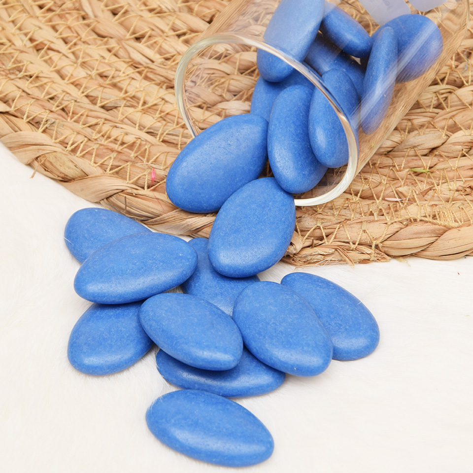 Dragees - PC jeansblauw gelakt