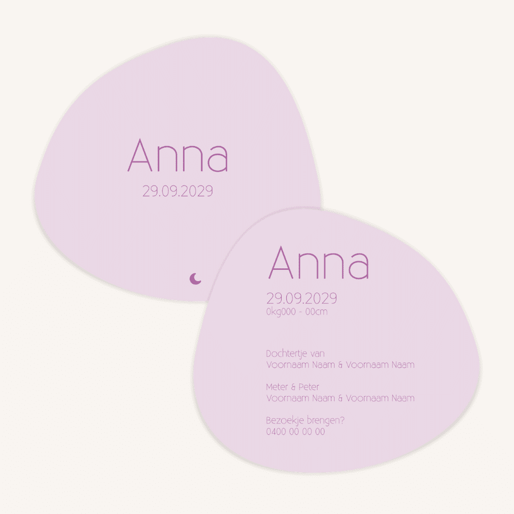 Geboortekaartje - collectie Anna