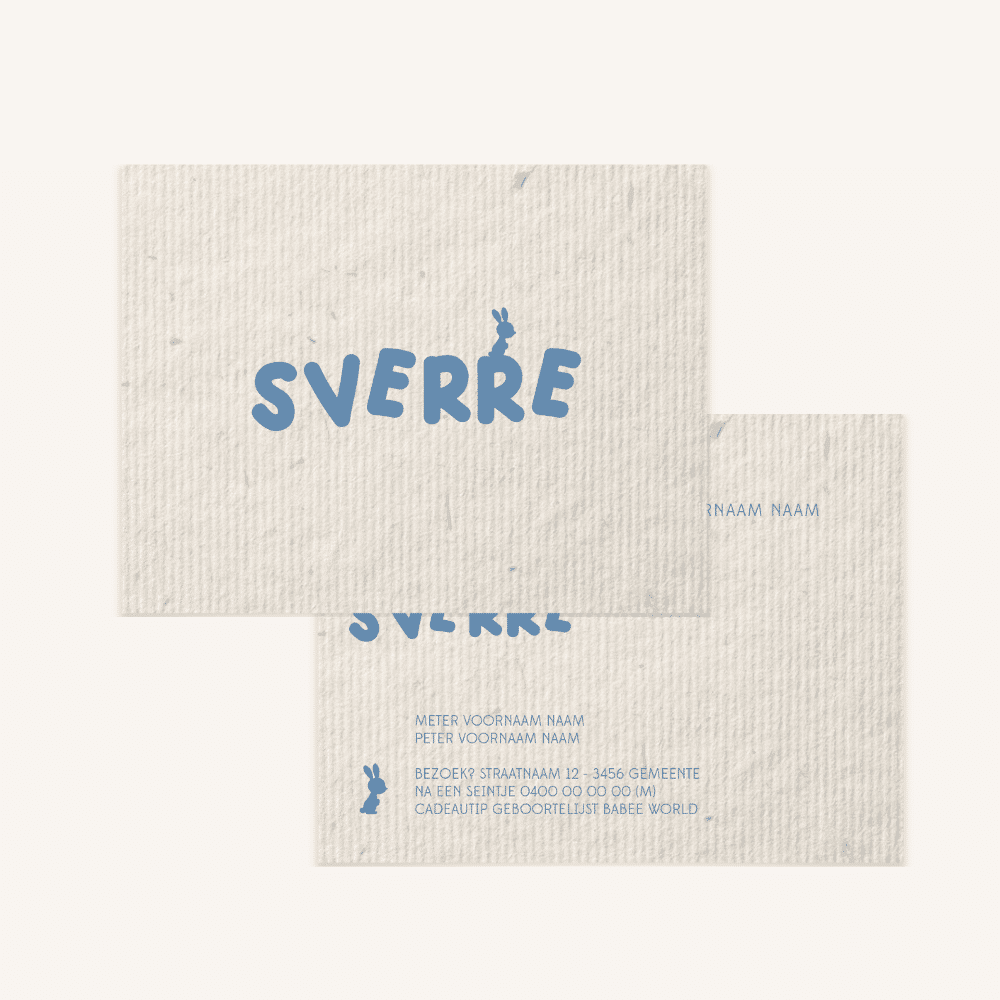 Geboortekaartje - collectie Sverre