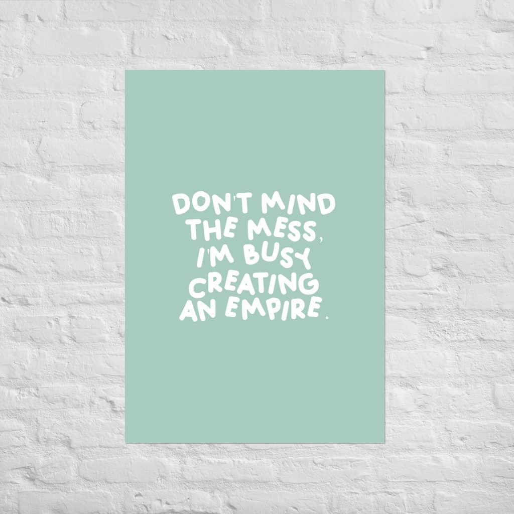 Poster - empire - blauw