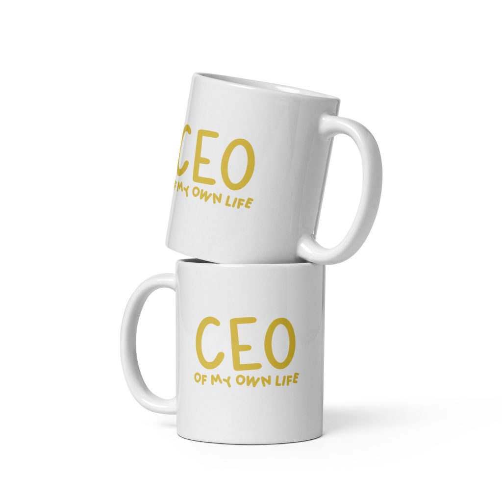 Koffiemok - CEO - geel