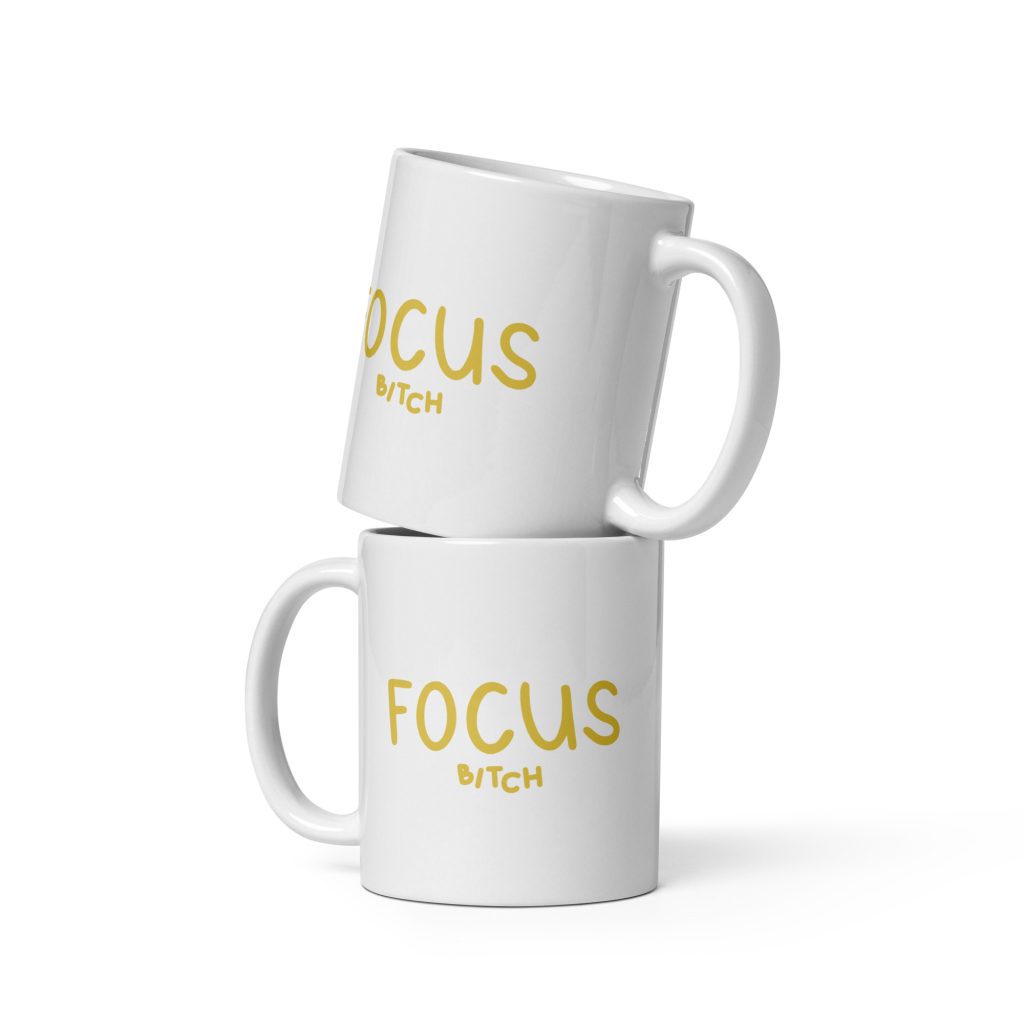 Koffiemok - focus - geel