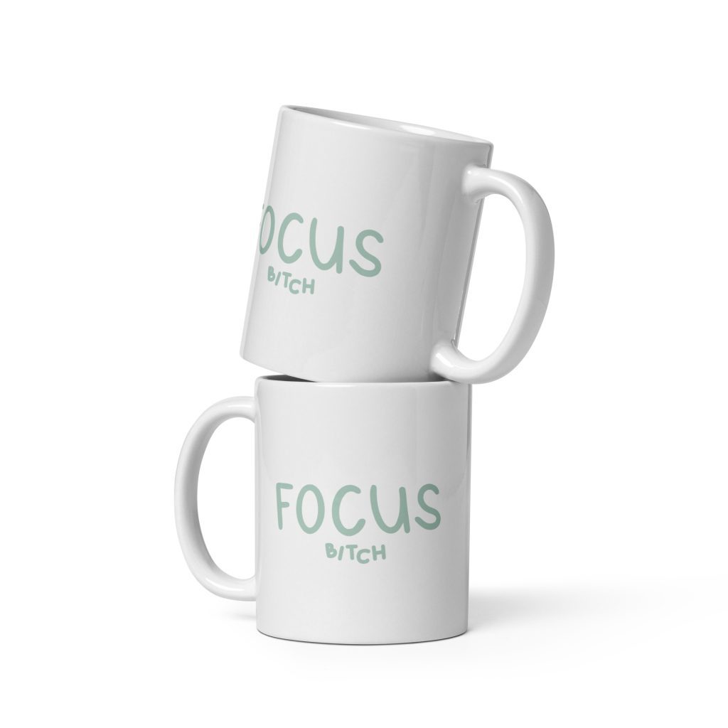 Koffiemok - focus - blauw