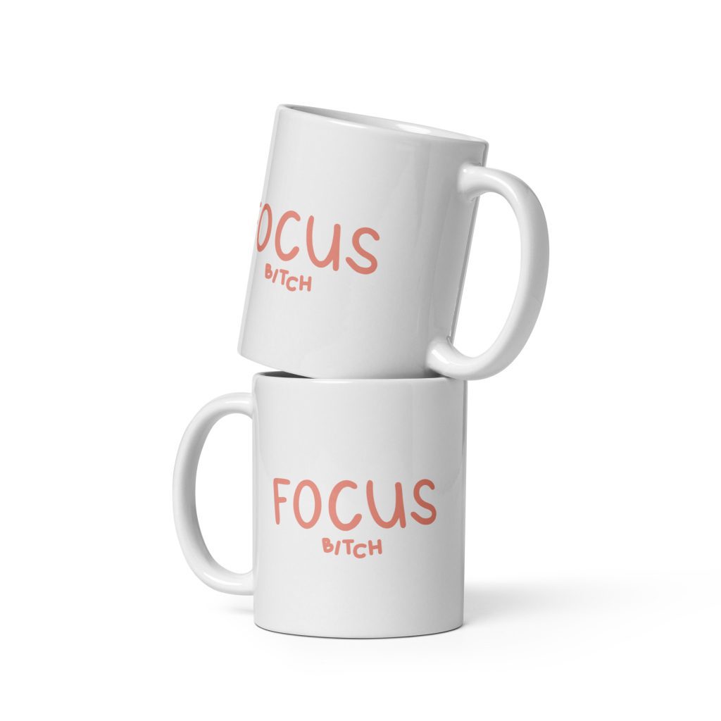 Koffiemok - focus - roze