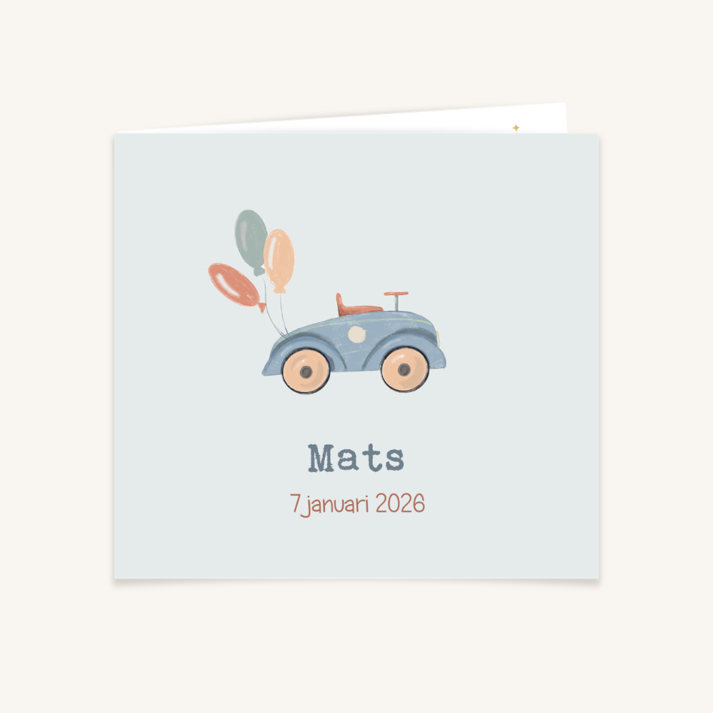 Geboortekaartje - collectie Mats