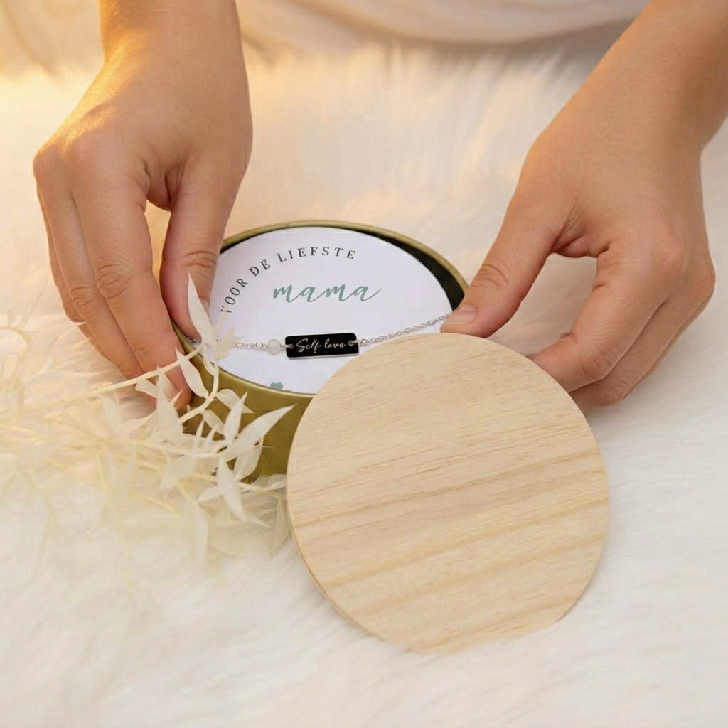 Armbandje self love mama - zilver