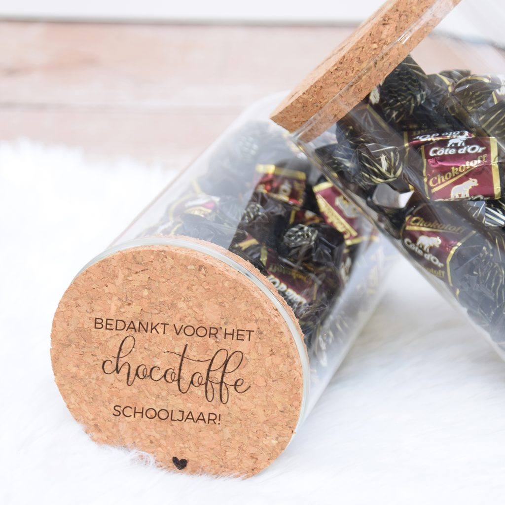 Chocotoffe pot - schooljaar